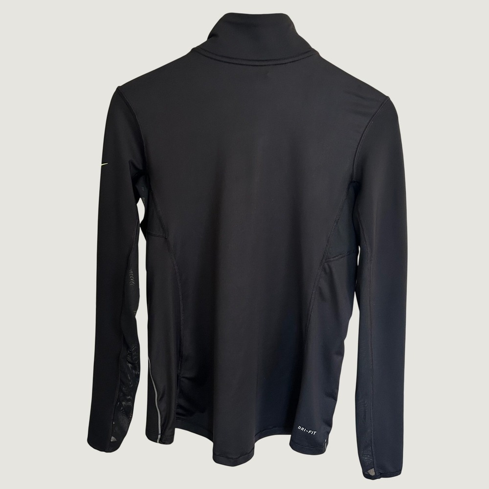 Nike Pro Dri-FIT Womens Half Zip Long Sleeve Training Top Black L 685969-010 - Picture 2 of 11